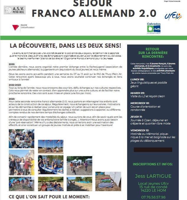 Le Local Jeunes UFCV présente son séjour Franco-Allemand 2.0