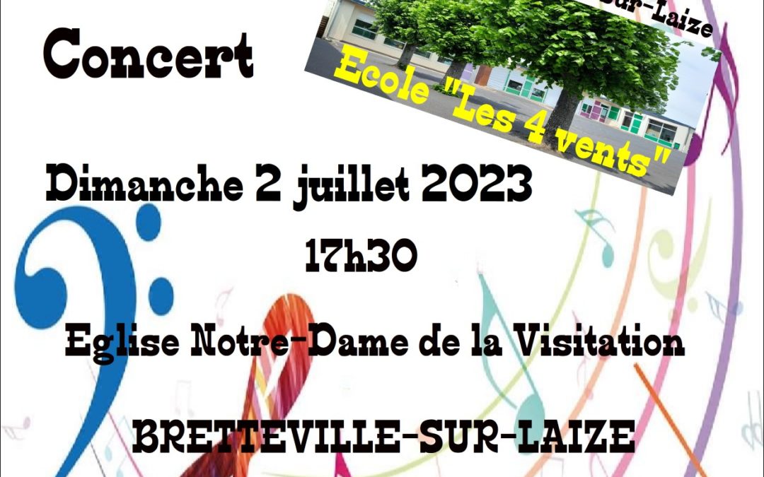 Concert de la chorale de l’École de musique et des enfants de l’école “Les 4 vents” de Bretteville-sur-Laize