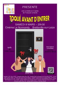 Pièce de Théâtre le samedi 8 mars à Bretteville-sur-Laize