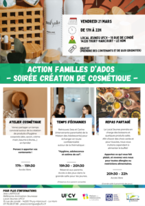 Local jeunes UFCV : Action Familles le 21 mars 2025